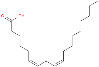 6,9 octadecadienoic acid, (6z,9z) 